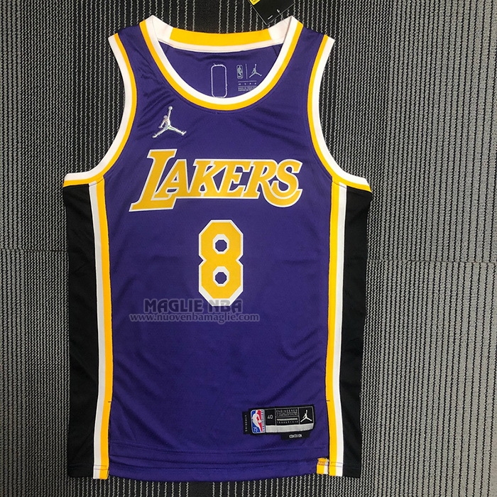 Maglia
 Kobe Bryant NO 8 Los Angeles Lakers Statement 2021-22 Viola
